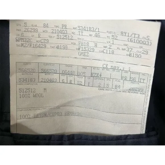 Ermenegildo Zegna Men's 52R Blue Wool Plaid Blazer Formal Designer Business - Picture 13 of 15